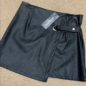 Bohoo faux leather skirt